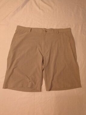 Peter Millar Shackleford Performance Hybrid Golf Short Tan color